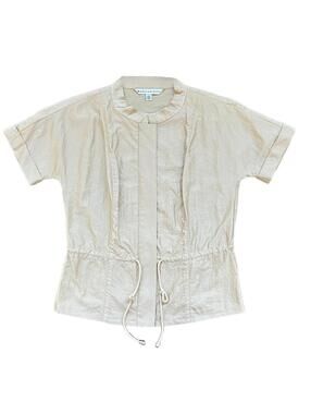 New! Madison Hill Zip Front Cream w\Gold Shimmer - Medium